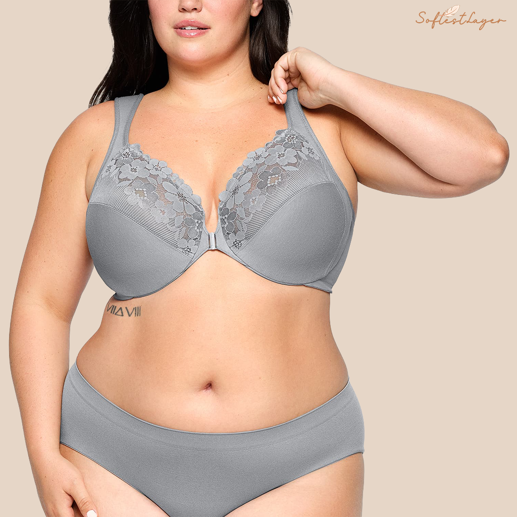 SoftestLayer™ - Cotton Front-Closure Bra