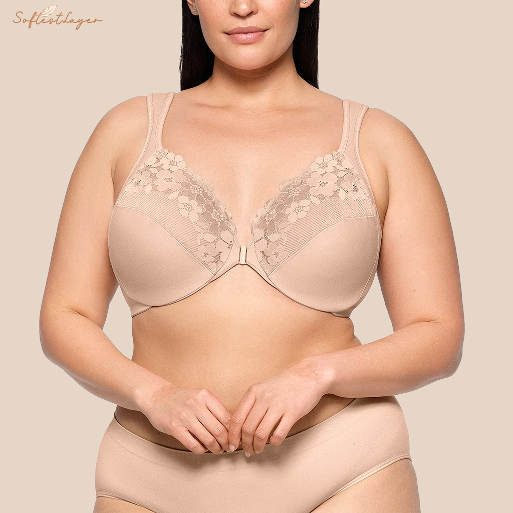 SoftestLayer™ - Cotton Front-Closure Bra