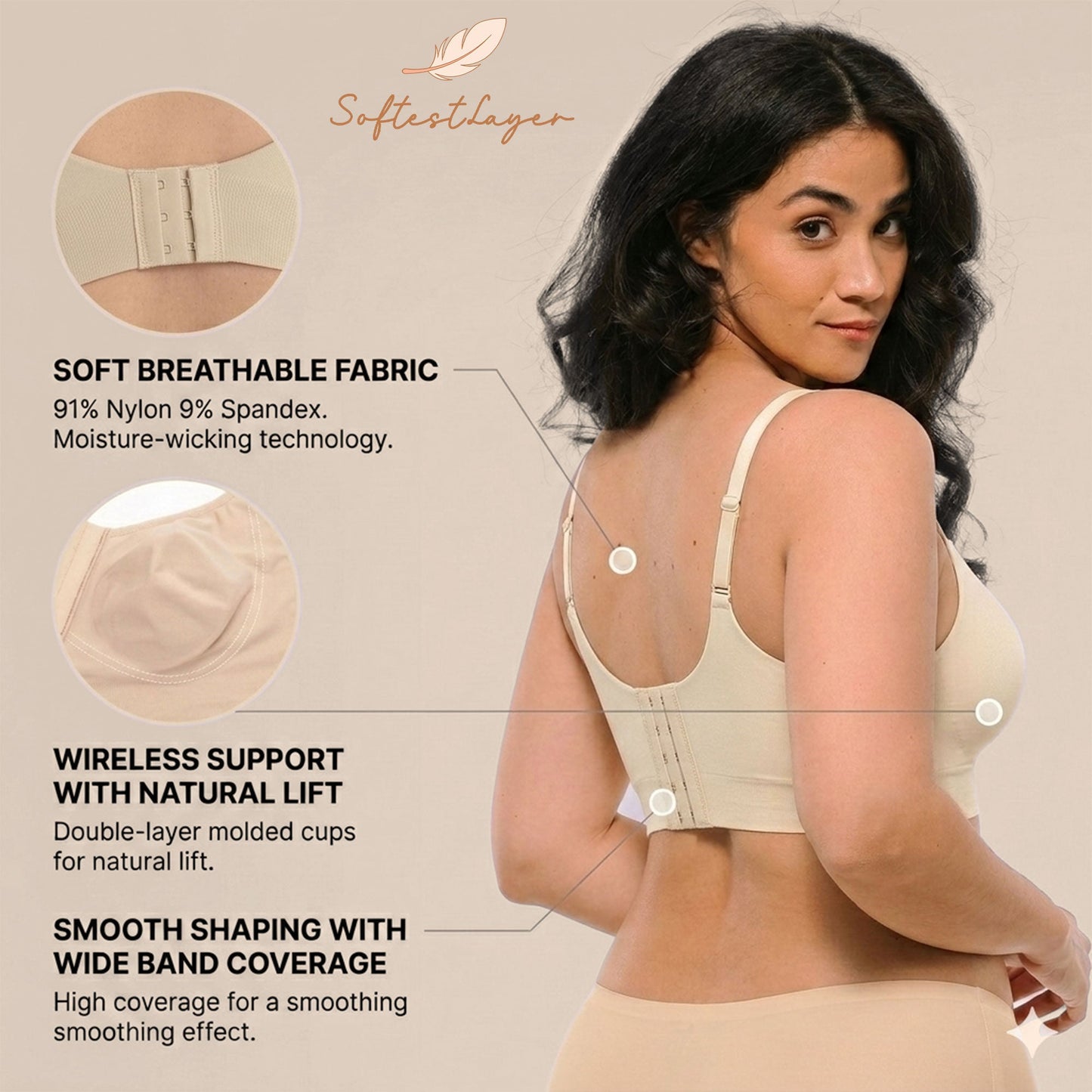 SoftestLayer™ - Wireless Shaping Bra