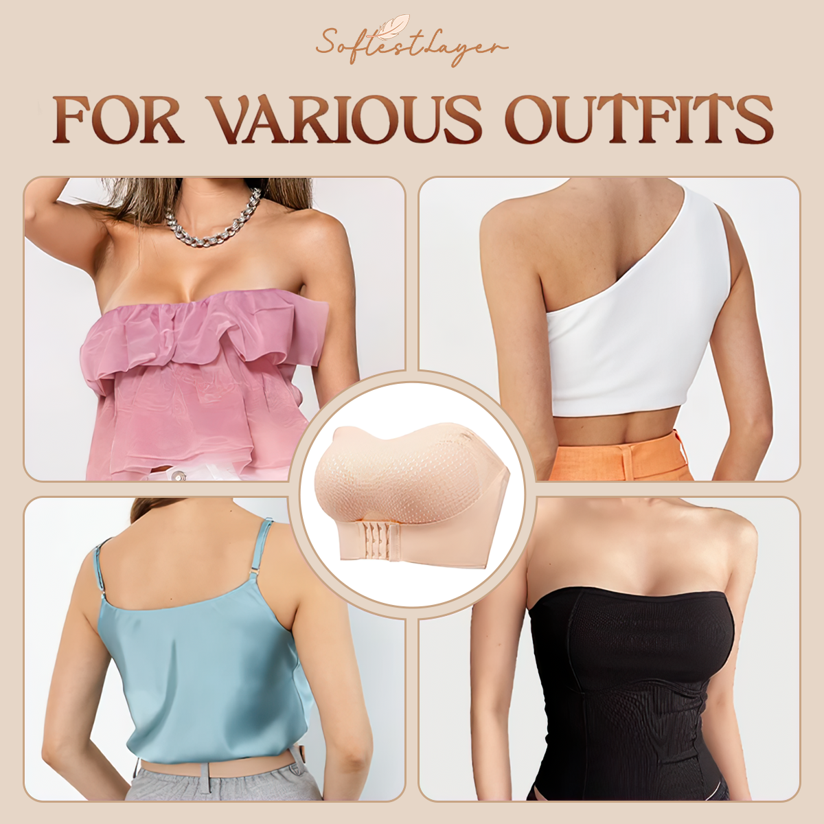 SoftestLayer™ - Multi-Style Strapless Push-Up Bra